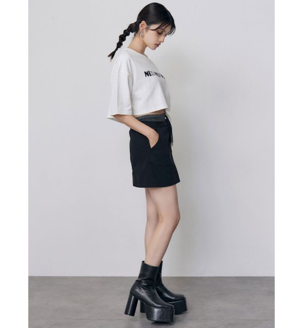 MURUA「ワンショルロゴワイドTシャツ」|Tシャツ・カットソー|