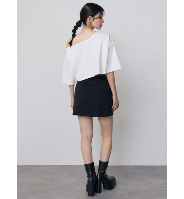 MURUA「ワンショルロゴワイドTシャツ」|Tシャツ・カットソー|