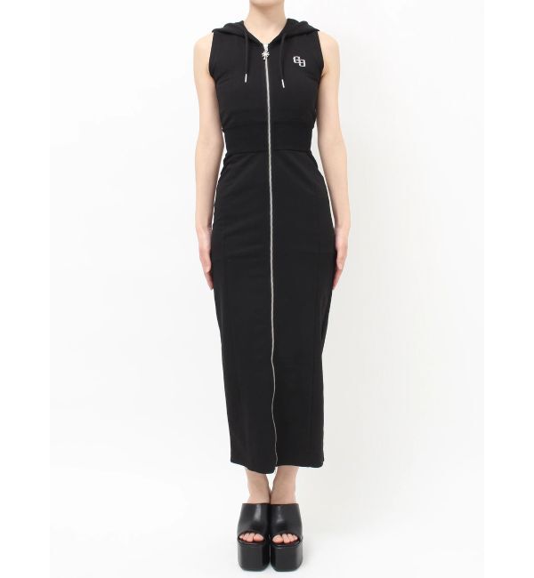 GYDA「BACK GYDA ZIPパーカーLONGワンピース」|ワンピース|
