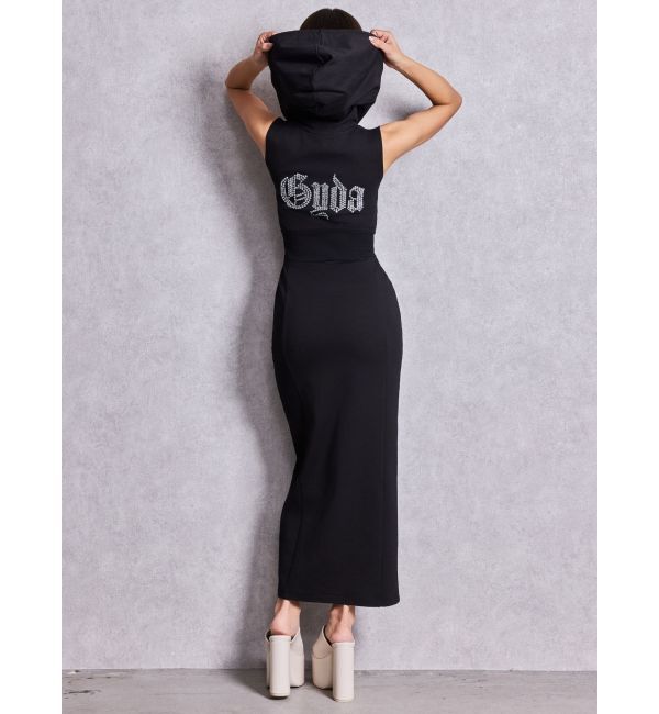GYDA「BACK GYDA ZIPパーカーLONGワンピース」|ワンピース|