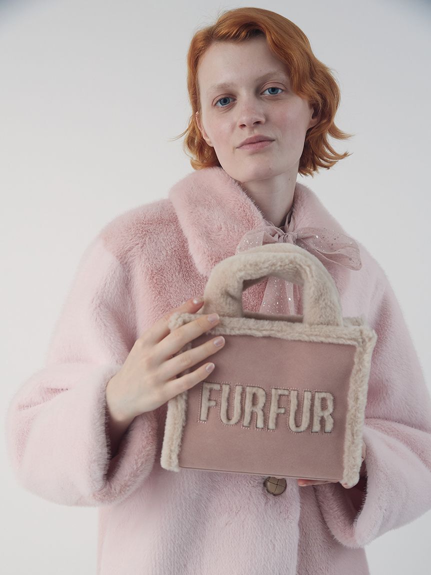 FURFUR「【WEB・一部店舗限定カラー】ムートンロゴトートバッグ」|トートバッグ|