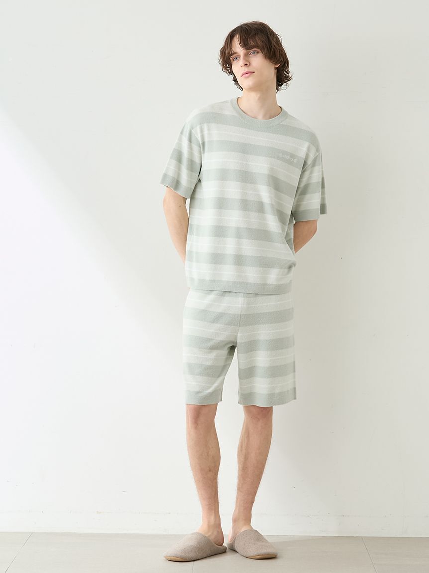 GELATO PIQUE HOMME「【HOMME】【接触冷感】スムーズィーliteクールランダムボーダーハーフパンツ」|その他|
