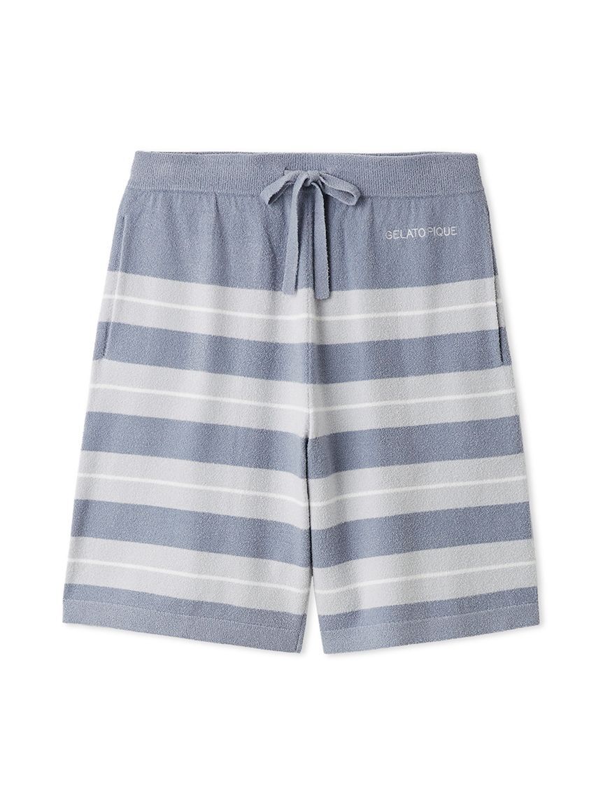 GELATO PIQUE HOMME「【HOMME】【接触冷感】スムーズィーliteクールランダムボーダーハーフパンツ」|その他|BLU