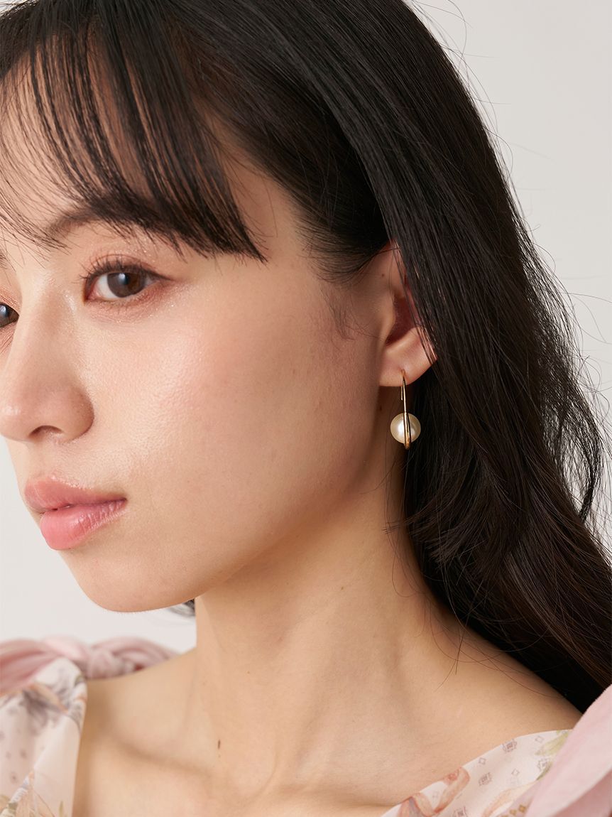 SNIDEL「パールビーズバリエピアス」|ピアス|