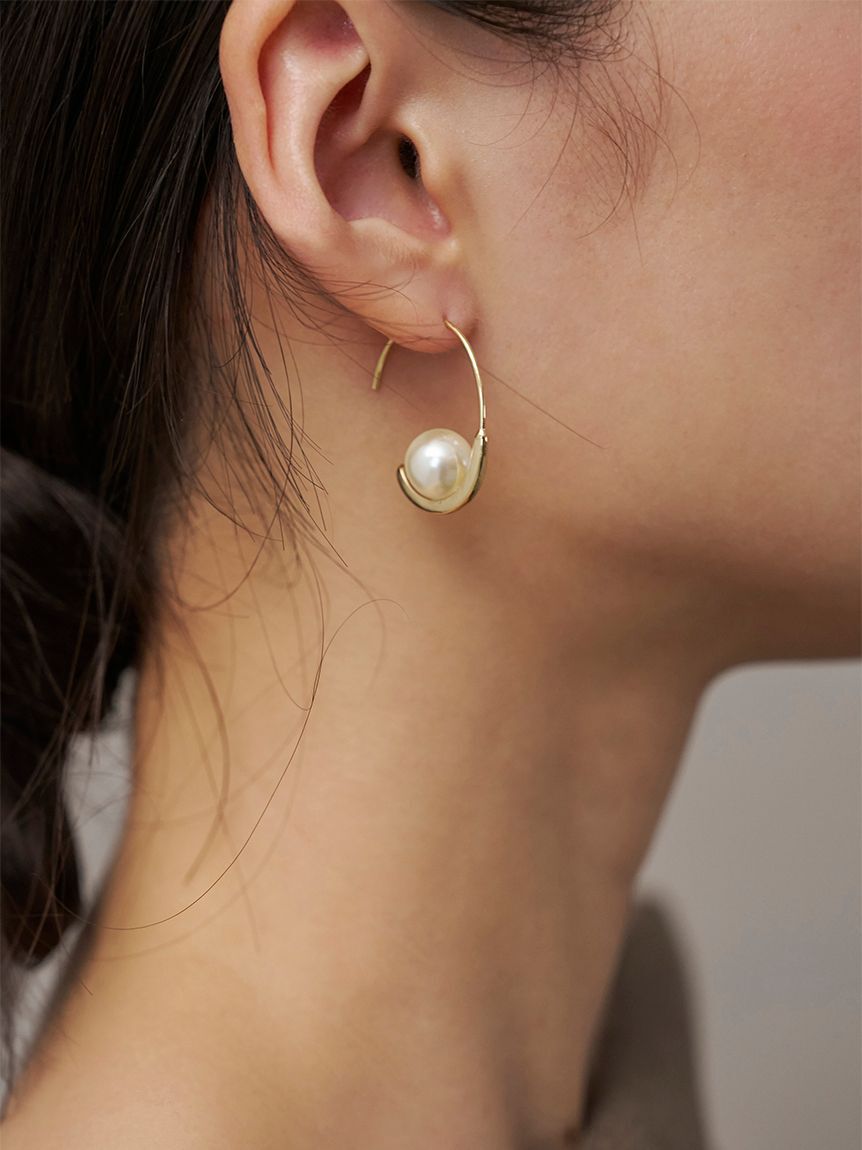 SNIDEL「パールビーズバリエピアス」|ピアス|