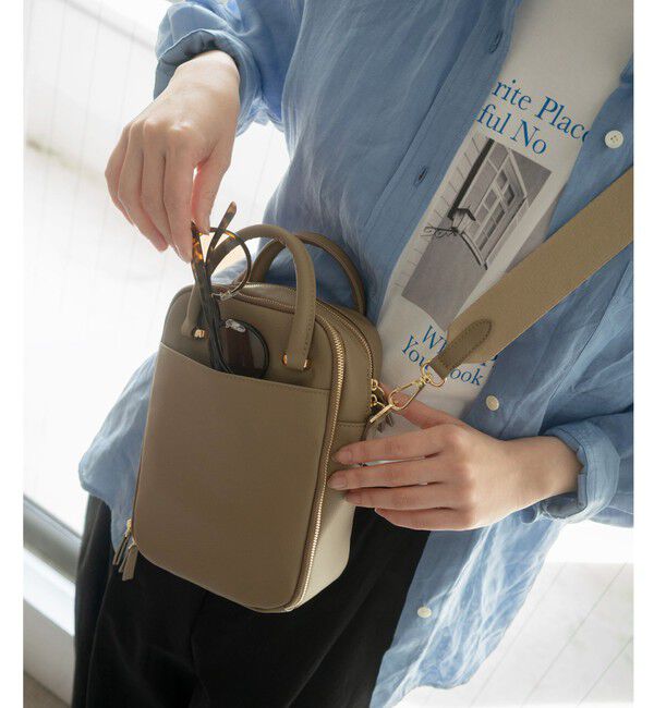 UNITED ARROWS green label relaxing「＜PARTE＞2WAY マルチポーチ型 ショルダーバッグ」|ショルダー・メッセンジャー|MOCA