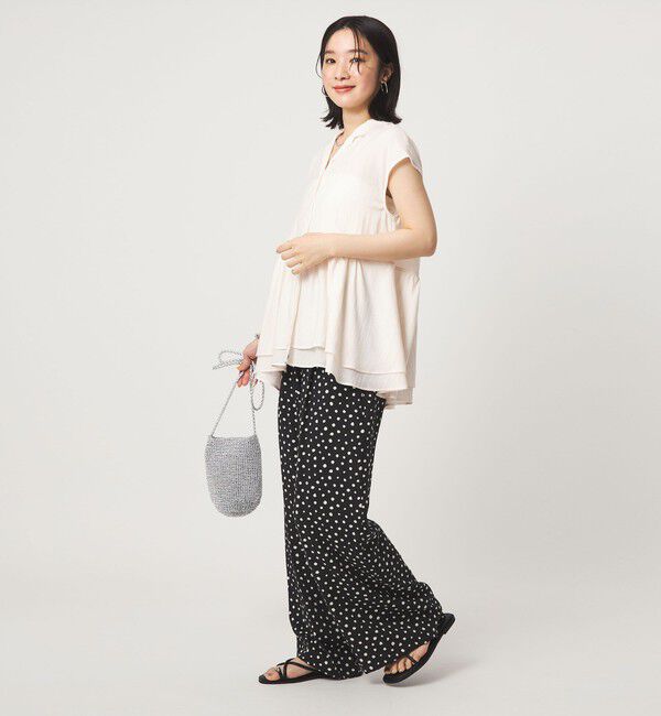 UNITED ARROWS green label relaxing「【WEB限定】＜at ease＞ペプラム ブラウス」|シャツ・ブラウス|