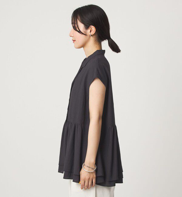 UNITED ARROWS green label relaxing「【WEB限定】＜at ease＞ペプラム ブラウス」|シャツ・ブラウス|