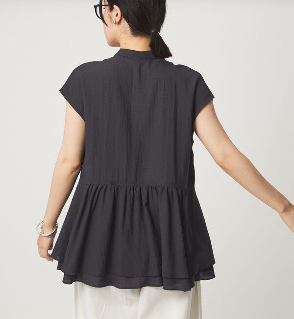 UNITED ARROWS green label relaxing「【WEB限定】＜at ease＞ペプラム ブラウス」|シャツ・ブラウス|