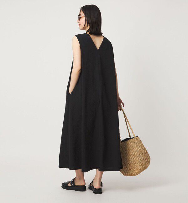 UNITED ARROWS green label relaxing「【WEB限定】＜at ease＞カラミ ノースリーブ ワンピース」|ワンピース|