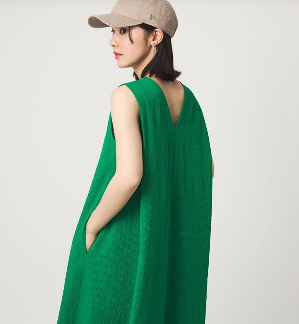 UNITED ARROWS green label relaxing「【WEB限定】＜at ease＞カラミ ノースリーブ ワンピース」|ワンピース|