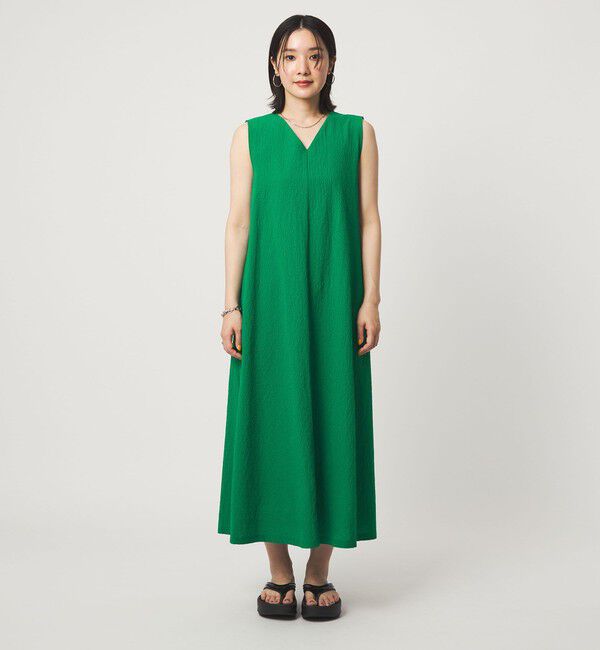 UNITED ARROWS green label relaxing「【WEB限定】＜at ease＞カラミ ノースリーブ ワンピース」|ワンピース|