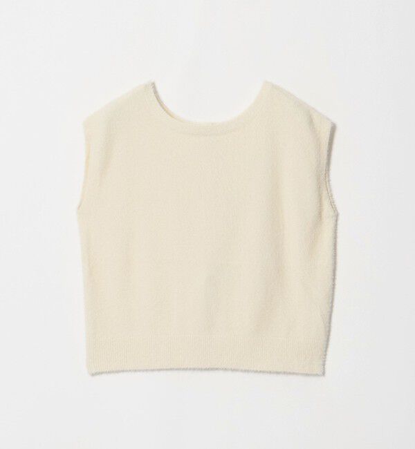 UNITED ARROWS green label relaxing「フラッフフェザー 2WAY フレンチスリーブ ニット」|ニット・セーター|