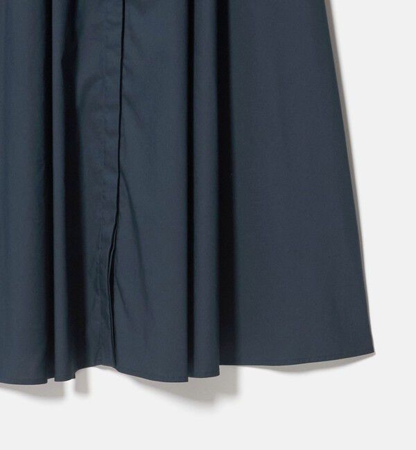 UNITED ARROWS green label relaxing「［size SHORTあり］シャツ襟 フィット＆フレア タック 5分袖 ワンピース」|ワンピース|