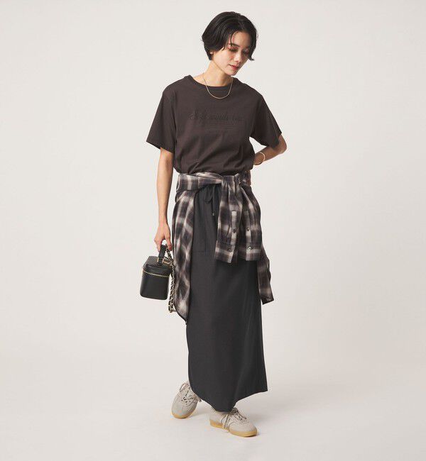 UNITED ARROWS green label relaxing「［size SHORTあり］ツイードライク スカート マシンウォッシャブル 帯電防止」|タイト|