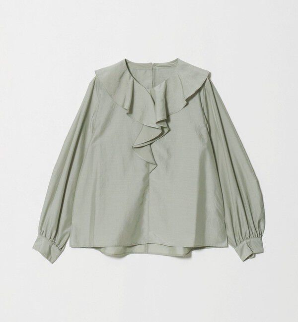 UNITED ARROWS green label relaxing「ラッフル ロングスリーブ ブラウス」|シャツ・ブラウス|