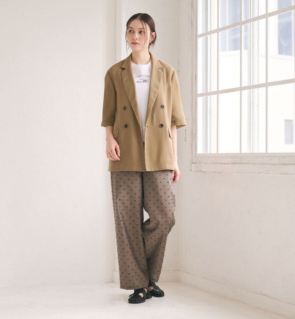 BEAUTY&YOUTH UNITED ARROWS「ポリエステル メッシュ ハーフスリーブ ジャケット ウォッシャブル」|テーラードジャケット|