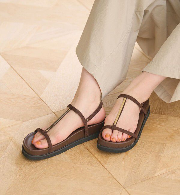 BEAUTY&YOUTH UNITED ARROWS「メタルプレート プラットフォーム サンダル」|サンダル|