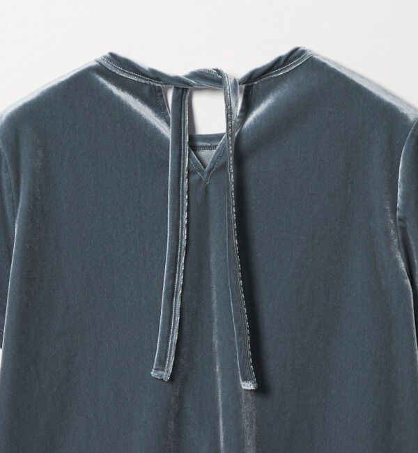 STEVEN ALAN「＜Steven Alan＞バック リボン ベロア Tシャツ」|Tシャツ・カットソー|