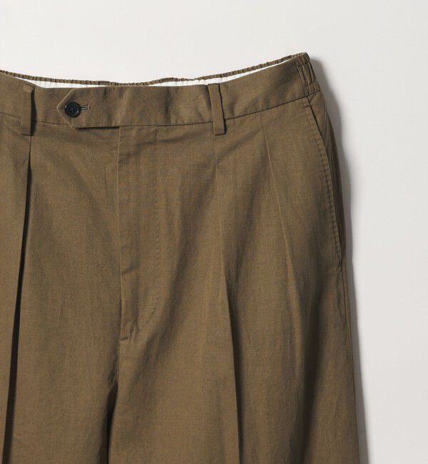 STEVEN ALAN「＜Steven Alan＞ コットン/リネン イン ツープリーツ ドレス トラウザーズ ハーフイージー II」|スラックス|
