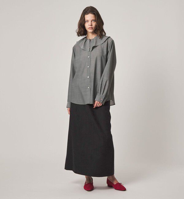 STEVEN ALAN「＜Steven Alan＞タックカラー シャツ」|チュニック|