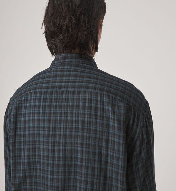 STEVEN ALAN「＜Steven Alan＞ CC ガーゼ マドラスチェック レギュラーカラー シャツ LOOSE」|シャツ・ブラウス|
