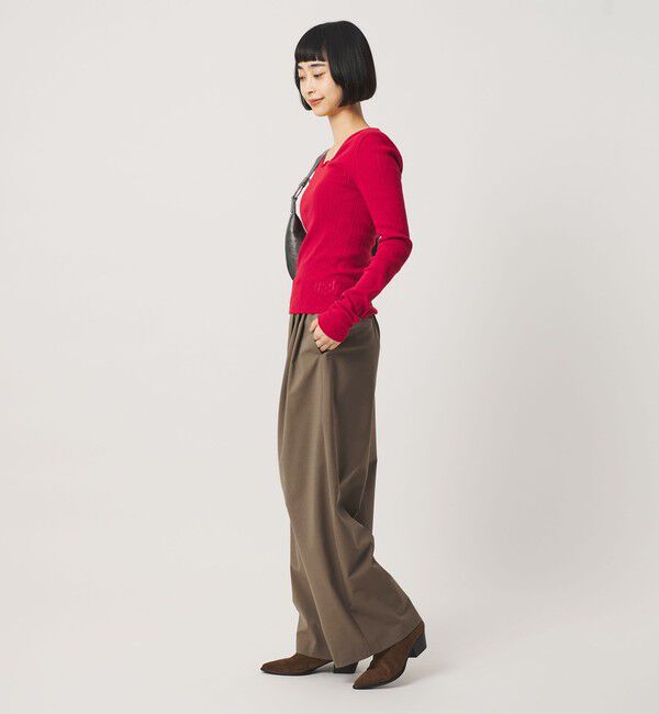 BEAUTY&YOUTH UNITED ARROWS「毛ポリエステルブレンド ワイドタックパンツ 防シワ ウォッシャブル」|その他|