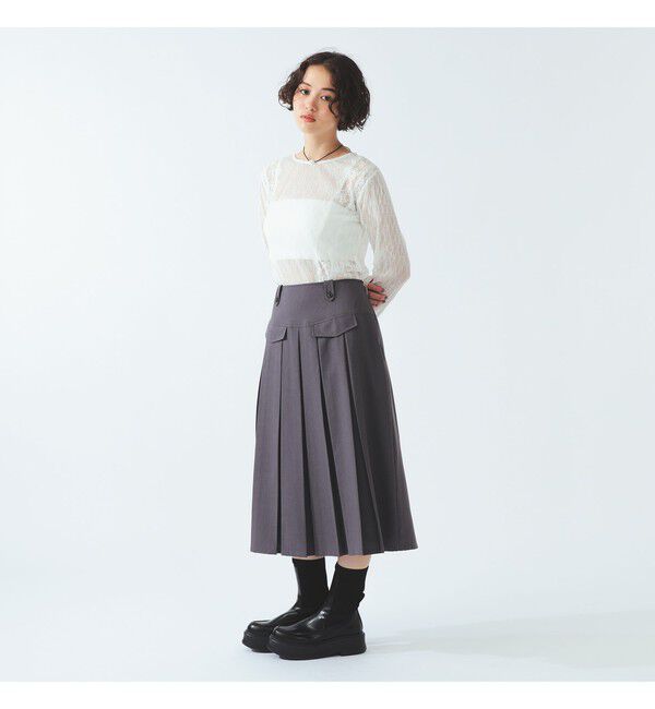 Ray BEAMS 「レース テープ キリカエ Tシャツ」|Tシャツ・カットソー|