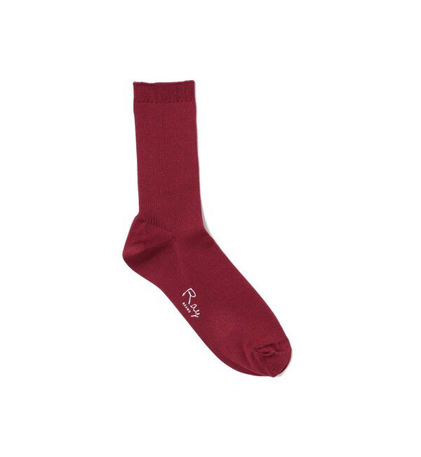 Ray BEAMS 「リブ ソックス（0692CL）」|ソックス|BORDEAUX