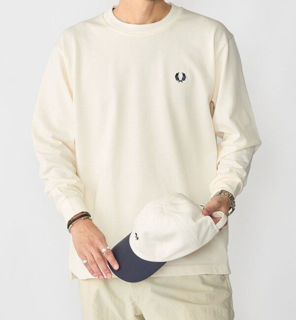 SHIPS「【SHIPS別注】FRED PERRY: ピケ ロングスリーブ T シャツ」|Tシャツ・カットソー|