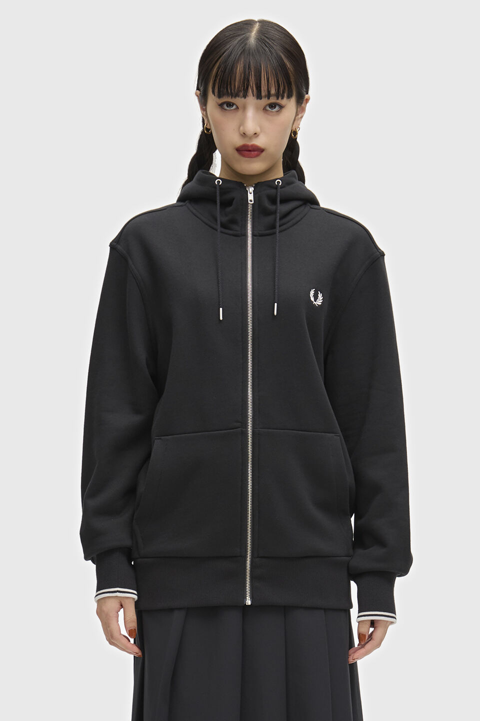 FRED PERRY 「FRED PERRY／Hooded Zip Through Sweatshirt／フードジップアップパーカー」|スウェット・ジャージ|