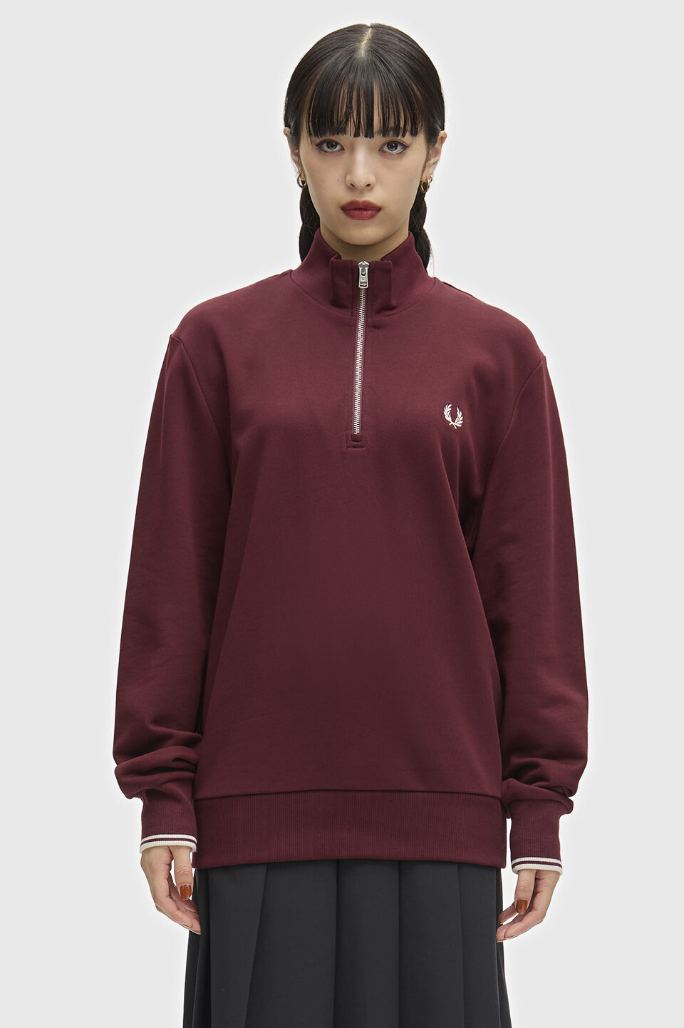 FRED PERRY 「FRED PERRY／Half Zip Sweatshirt／フレッドペリーハーフジップスウェットシャツ」|スウェット・ジャージ|