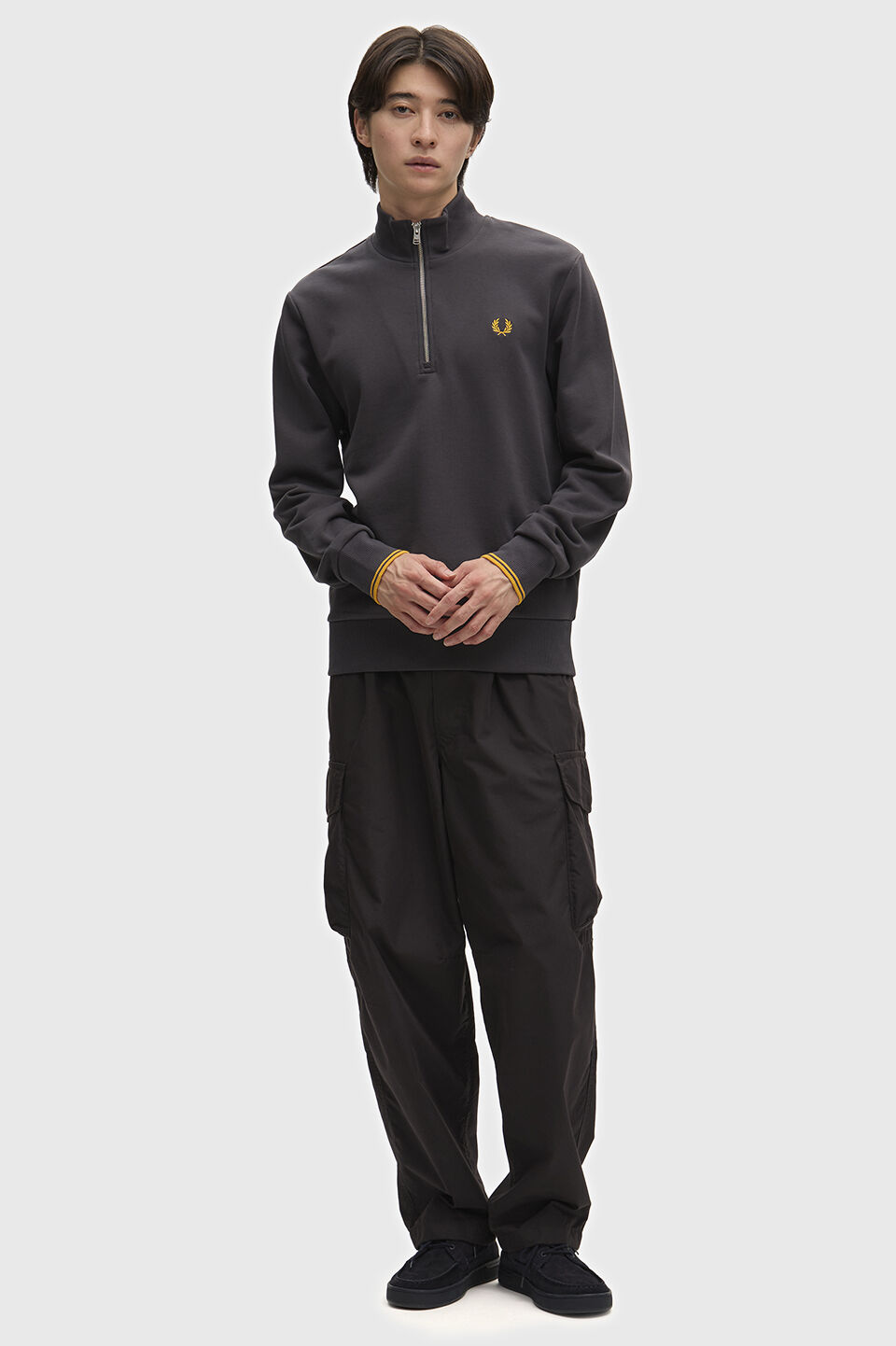 FRED PERRY 「FRED PERRY／Half Zip Sweatshirt／フレッドペリーハーフジップスウェットシャツ」|スウェット・ジャージ|