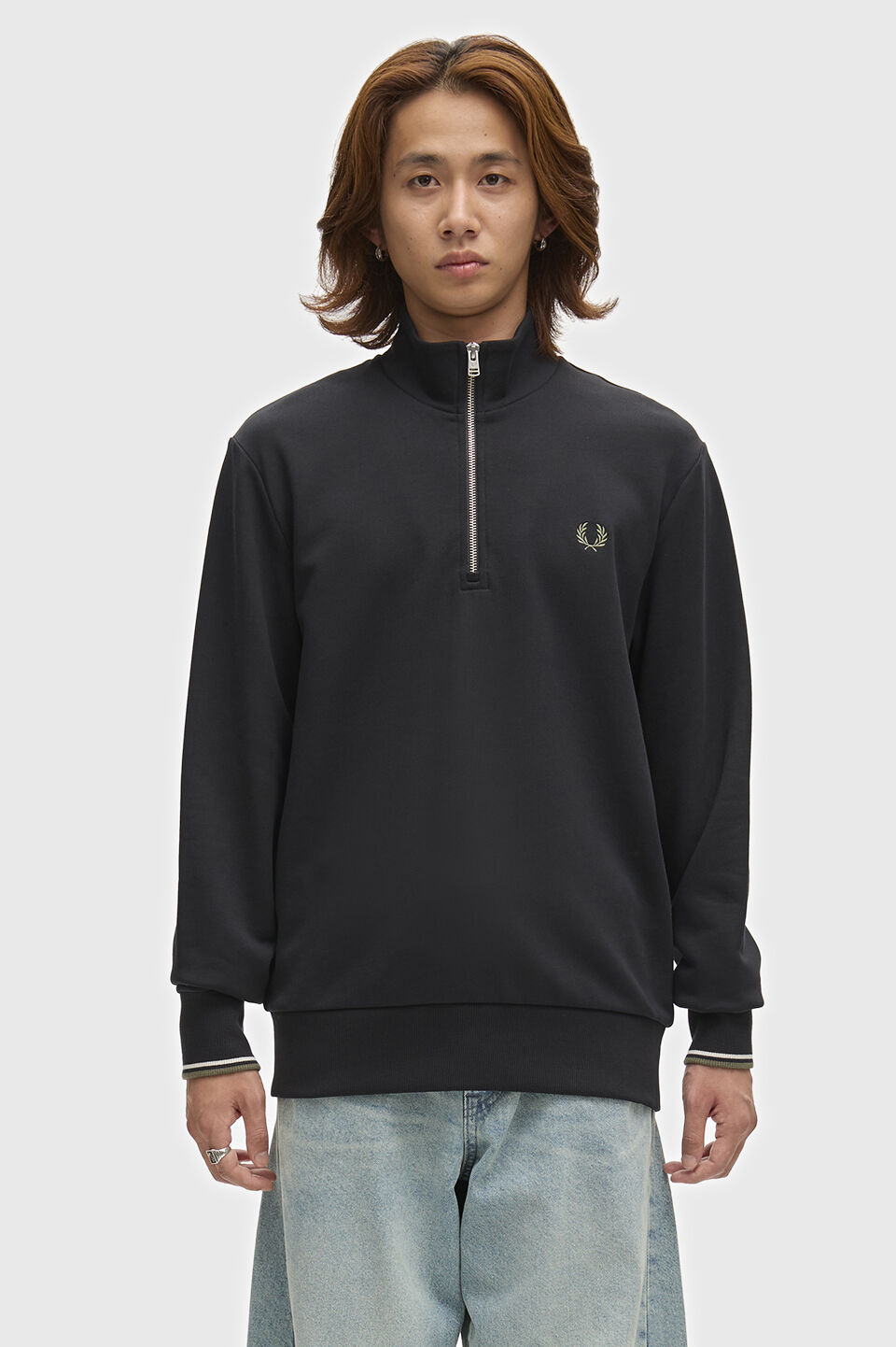 FRED PERRY 「FRED PERRY／Half Zip Sweatshirt／フレッドペリーハーフジップスウェットシャツ」|スウェット・ジャージ|