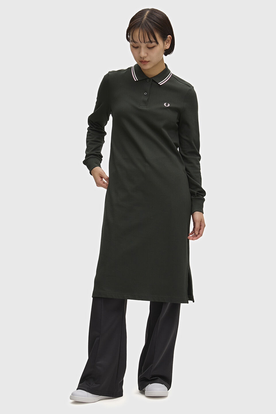 FRED PERRY 「FRED PERRY／The Long Sleeve Fred Perry Shirt Dress／フレッドペリー長袖ポロシャツワンピース」|ワンピース|