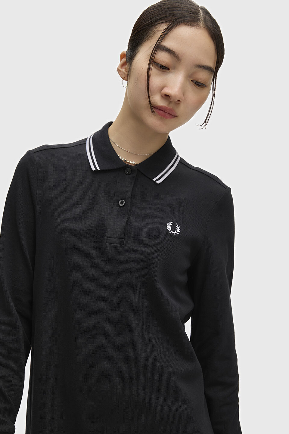 FRED PERRY 「FRED PERRY／The Long Sleeve Fred Perry Shirt Dress／フレッドペリー長袖ポロシャツワンピース」|ワンピース|