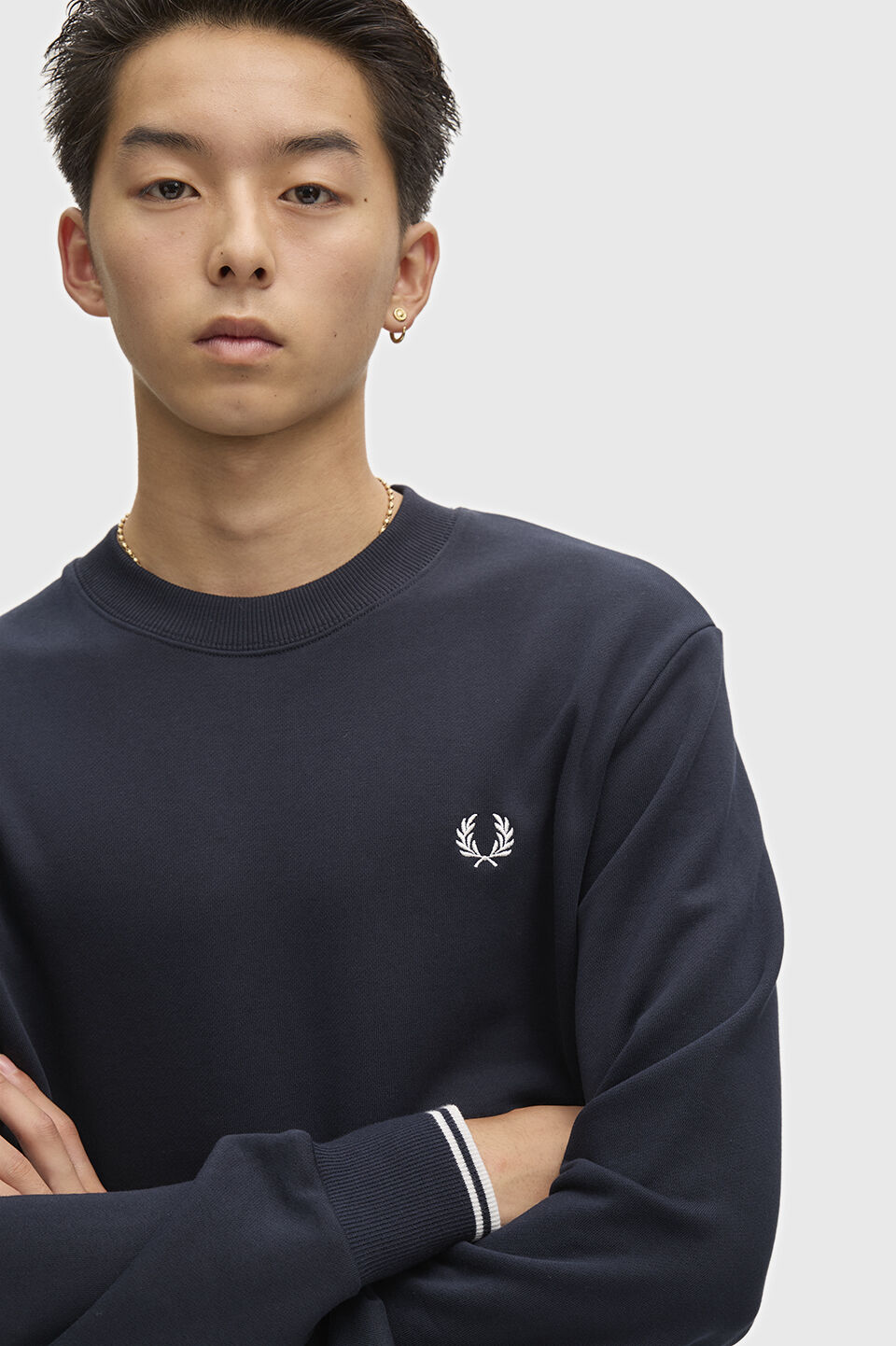 FRED PERRY 「FRED PERRY／Crew Neck Sweatshirt／フレッドペリースウェットシャツ」|Tシャツ・カットソー|
