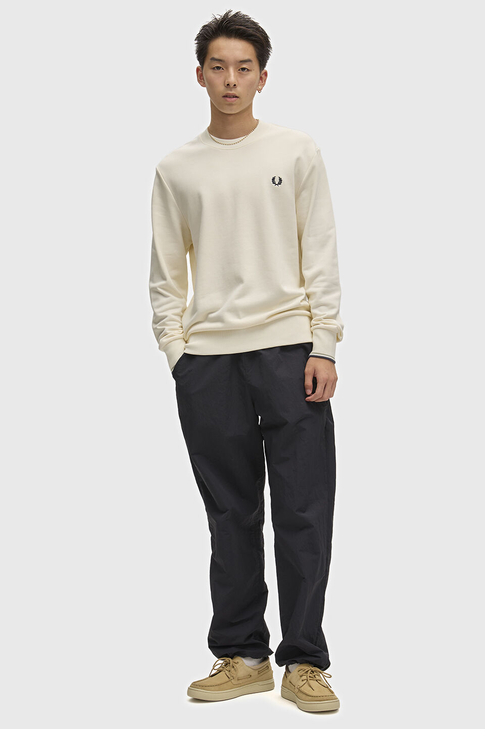 FRED PERRY 「FRED PERRY／Crew Neck Sweatshirt／フレッドペリースウェットシャツ」|Tシャツ・カットソー|