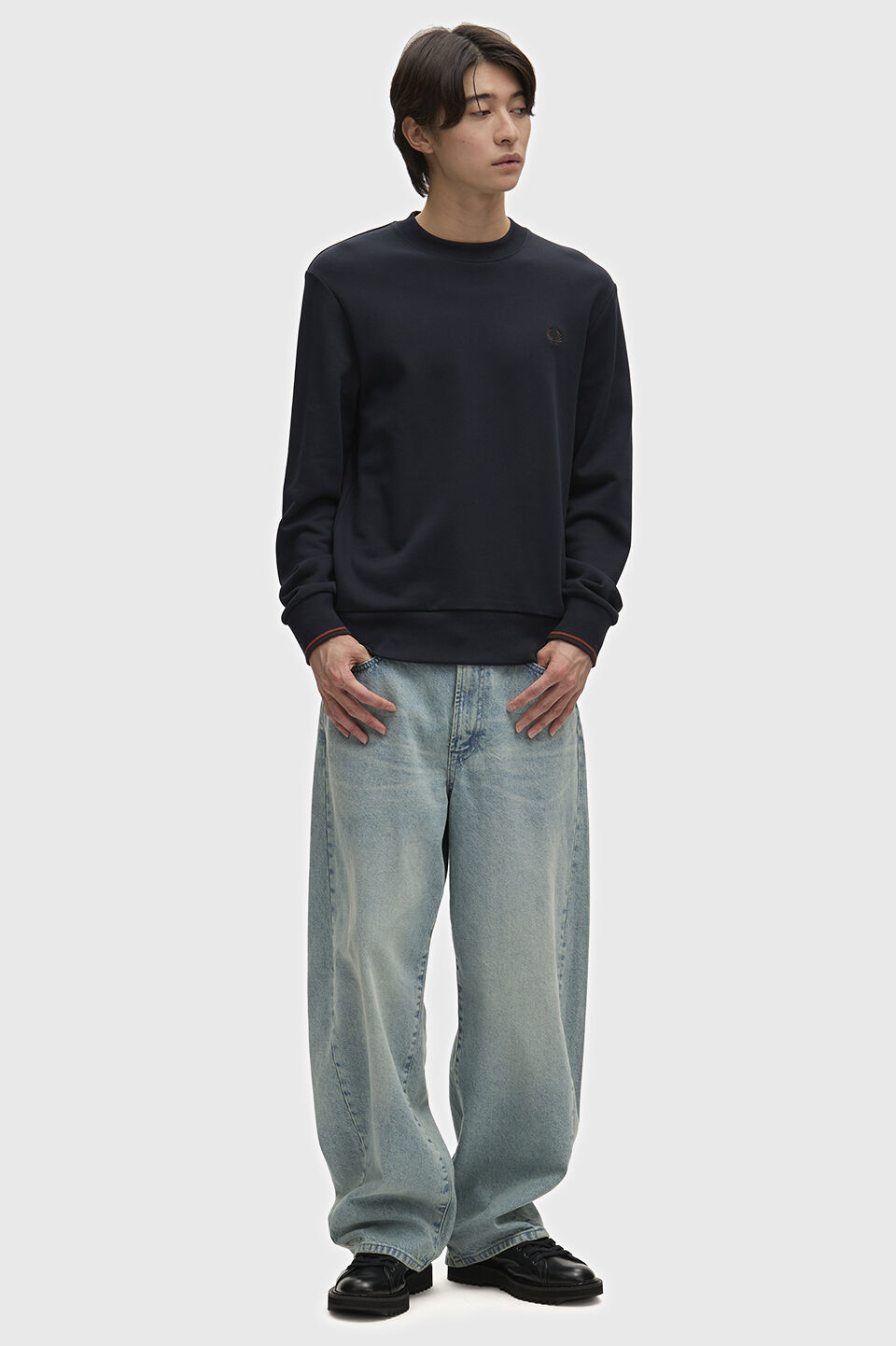 FRED PERRY 「FRED PERRY／Crew Neck Sweatshirt／フレッドペリースウェットシャツ」|Tシャツ・カットソー|