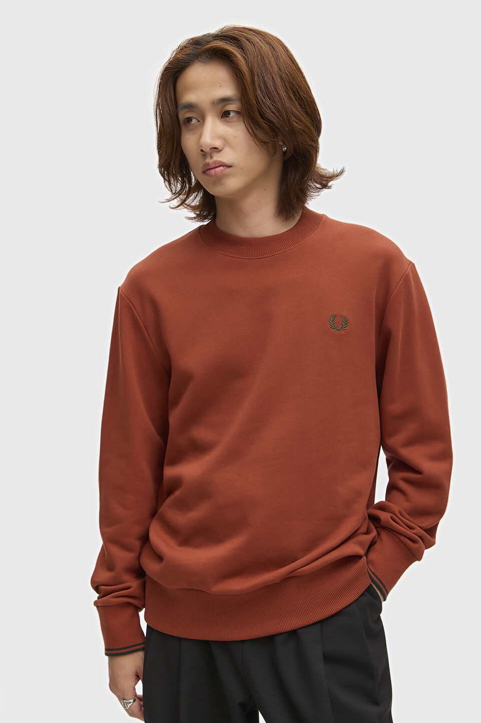 FRED PERRY 「FRED PERRY／Crew Neck Sweatshirt／フレッドペリースウェットシャツ」|Tシャツ・カットソー|