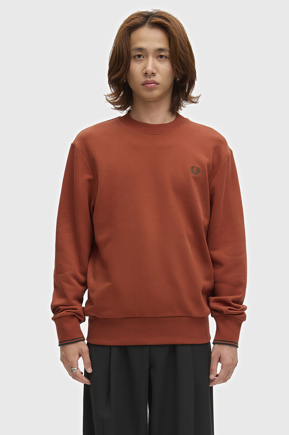 FRED PERRY 「FRED PERRY／Crew Neck Sweatshirt／フレッドペリースウェットシャツ」|Tシャツ・カットソー|