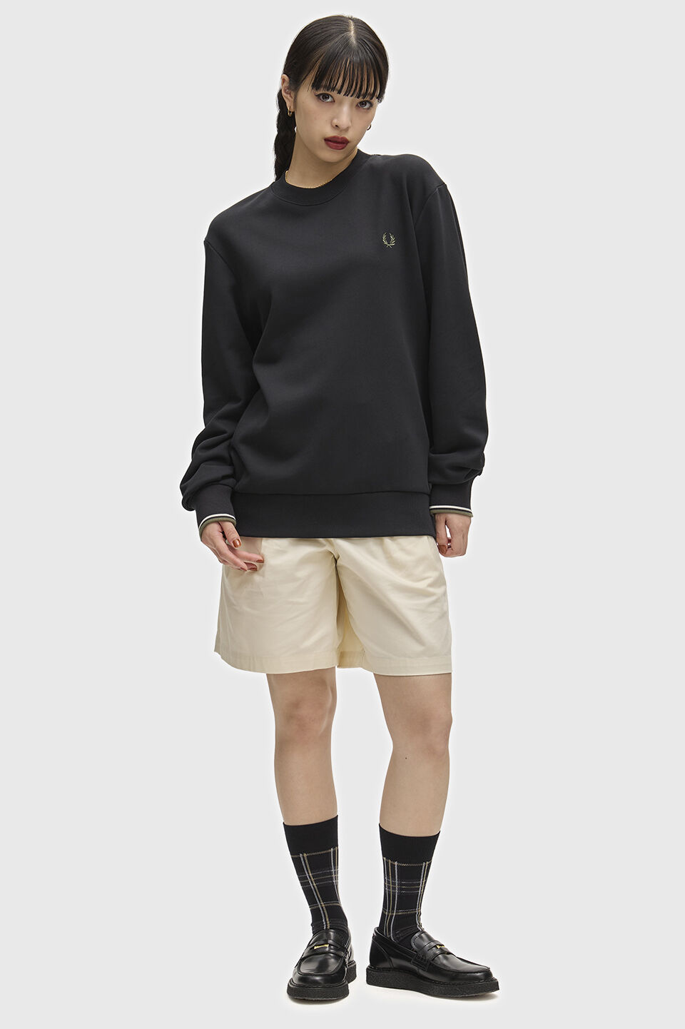 FRED PERRY 「FRED PERRY／Crew Neck Sweatshirt／フレッドペリースウェットシャツ」|Tシャツ・カットソー|
