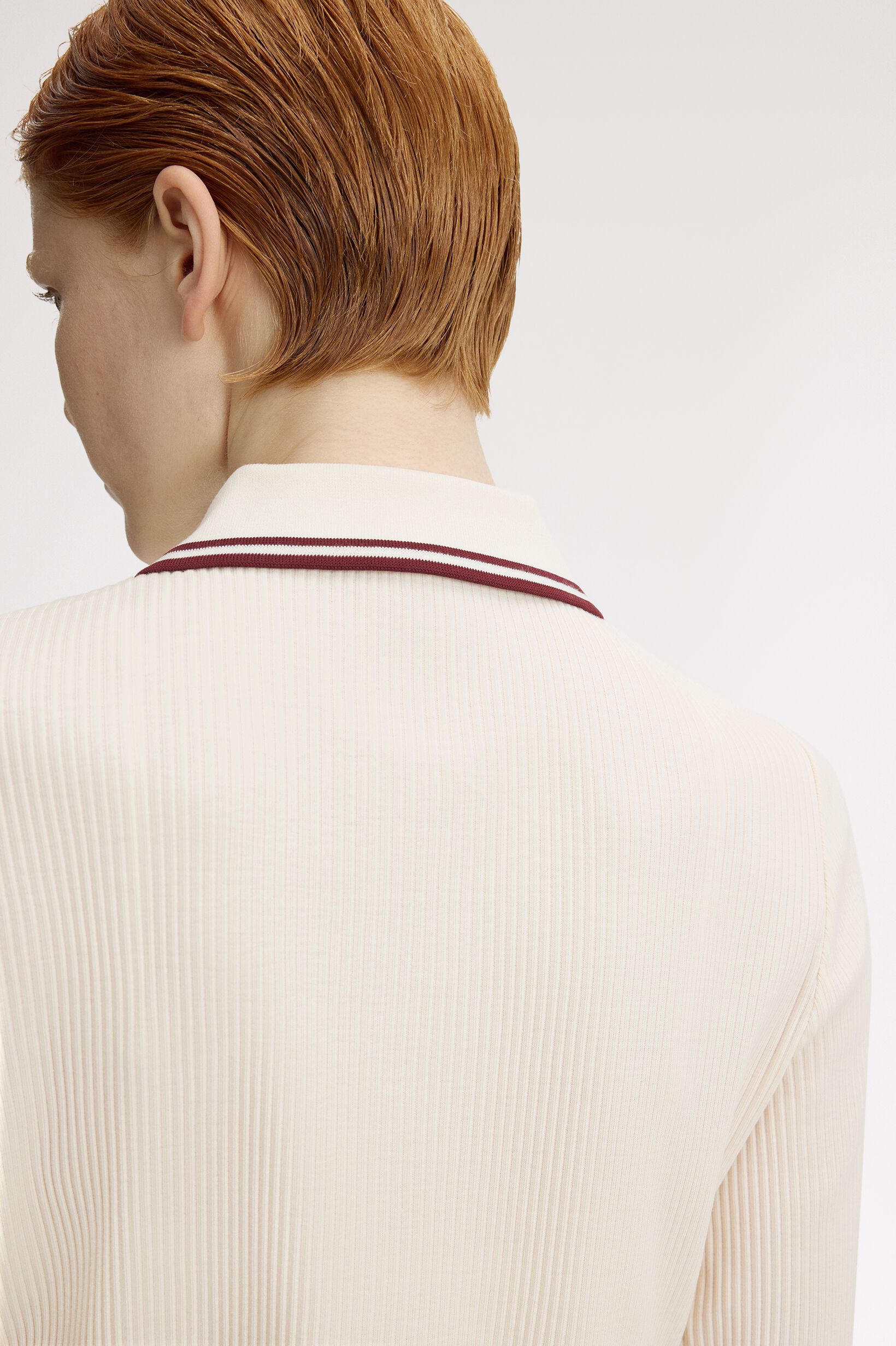 FRED PERRY 「Button Through Rib Polo Shirt／ボタンスルーリブポロシャツ」|ポロシャツ|