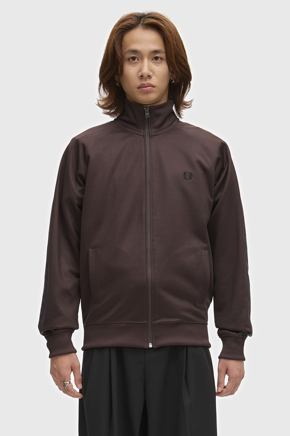 FRED PERRY 「FRED PERRY／Contrast Tape Track Jacket／フレッドペリー コントラストテープトラックジャケット」|ブルゾン・スタジャン|
