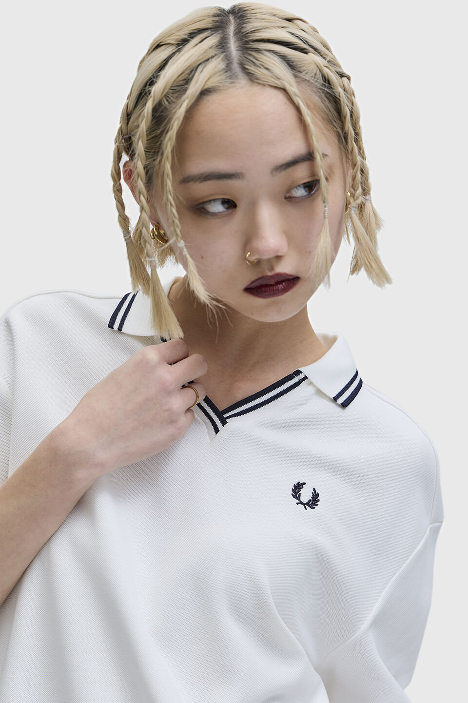 FRED PERRY 「Open Collar Tipped Polo Shirt／オープンカラーティップラインポロシャツ」|Tシャツ・カットソー|