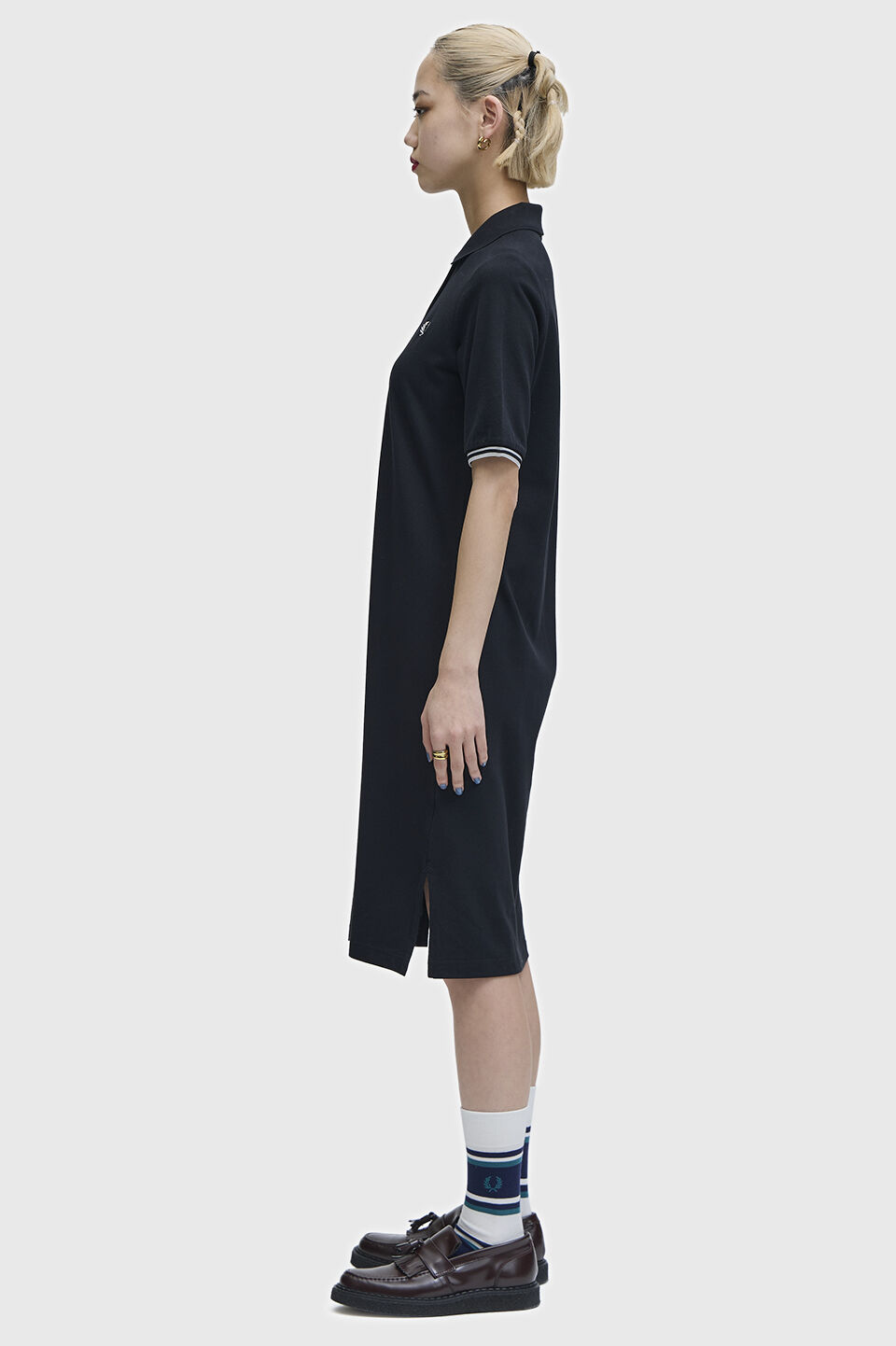 FRED PERRY 「Sheer Tipped Polo Dress／シアーティップラインポロシャツワンピース」|ワンピース|