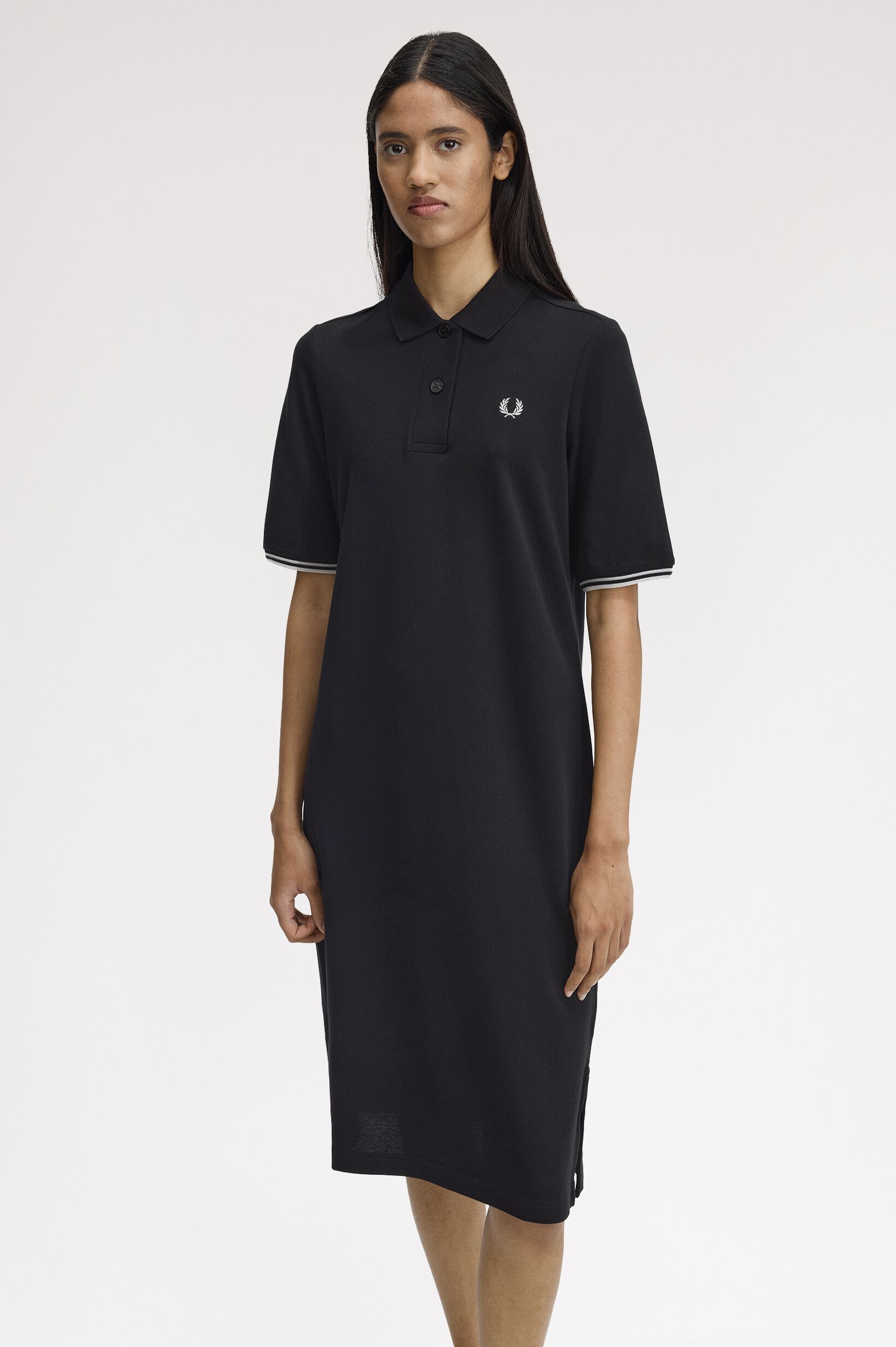 FRED PERRY 「Sheer Tipped Polo Dress／シアーティップラインポロシャツワンピース」|ワンピース|