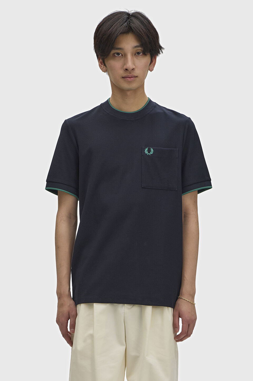 FRED PERRY 「Pocket Detail Pique T-Shirt／ポケットディティールピケTシャツ」|Tシャツ・カットソー|