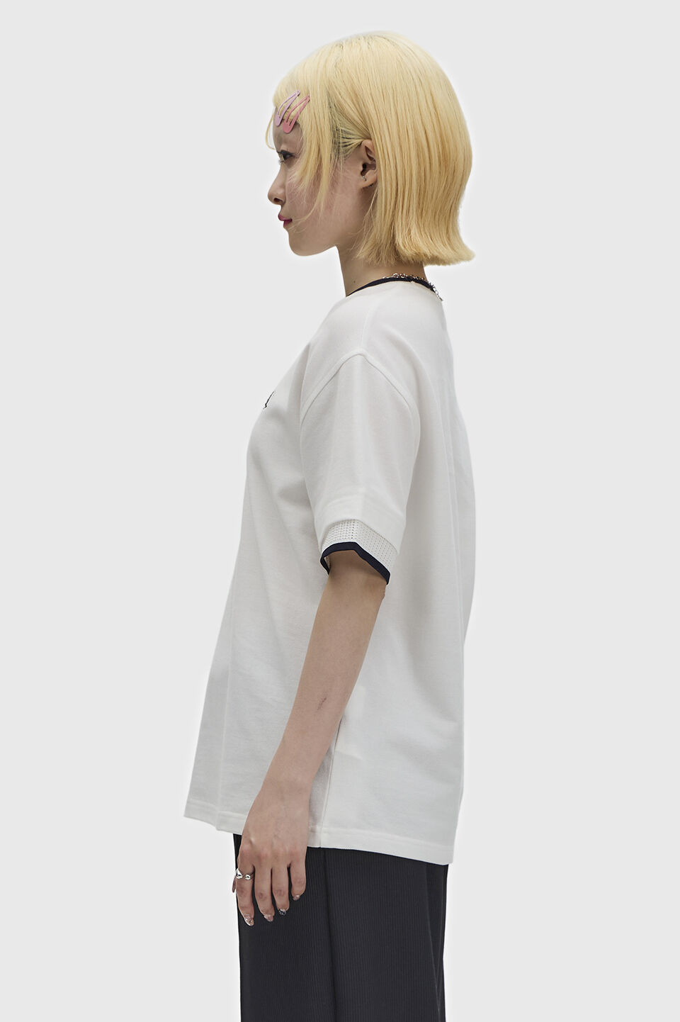 FRED PERRY 「Tipped Mesh Pique T-Shirt／ティップラインメッシュピケTシャツ」|Tシャツ・カットソー|
