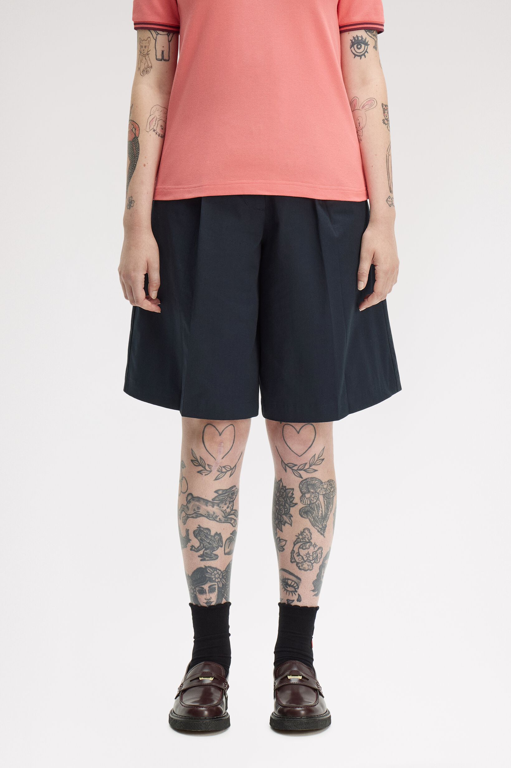 FRED PERRY 「Pleated Shorts／プリーツショーツ」|キュロット|